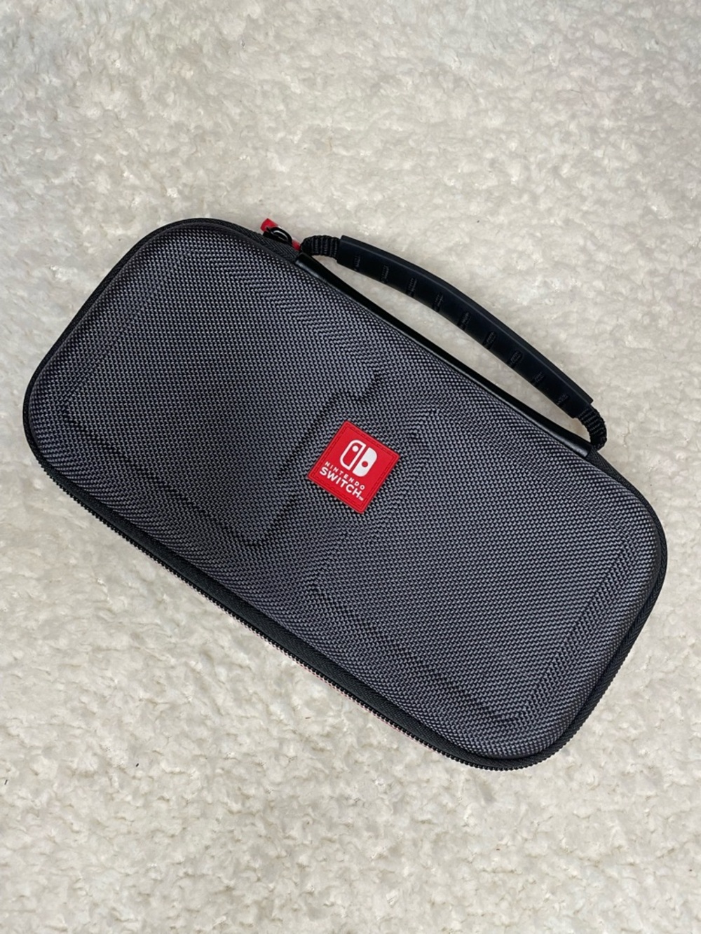 Nintendo Switch Carrying Case Hard Shell Travel Case Gray Zip Storage